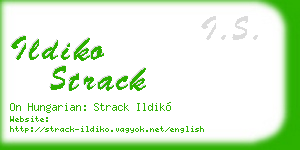 ildiko strack business card