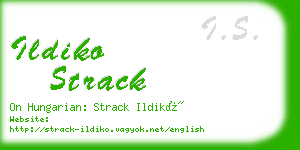 ildiko strack business card